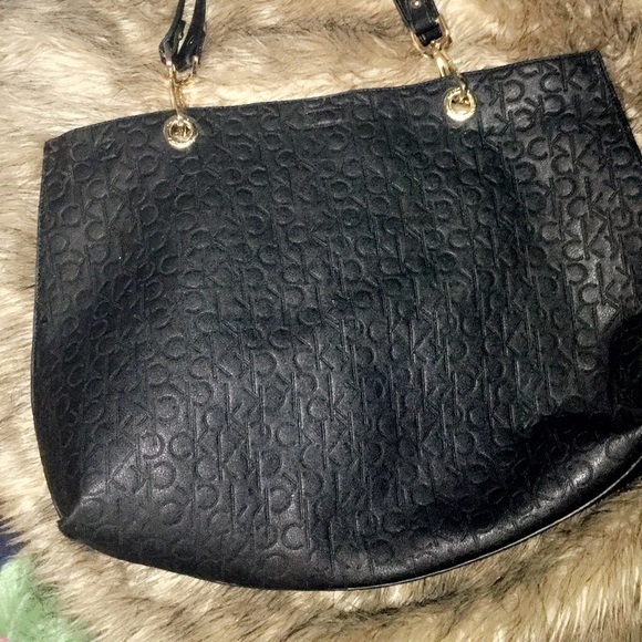 Calvin Klein Handbags - CK All Black Monogram Purse